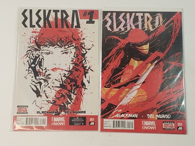 Elektra 1 and 2 Mike Del Mundo 1st Print Direct Edition 2014 | eBay