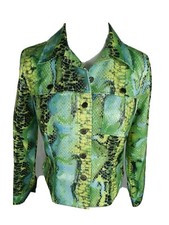 Renfrew Wms Sz S Multi Color Sheen Poly Spandex Lt Weight Jacket B23