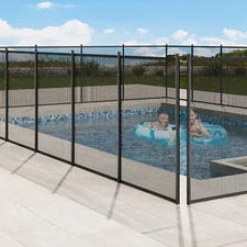 Pool Fence 4 x 48 FT Removable Pool Fences for Inground Pools Outdoor