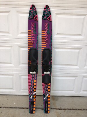 Vintage O'BRIEN  Cypress Gardens TORNADO 67'' COMBO WATER SKIS