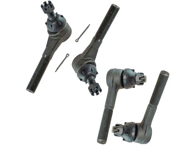 Front TRQ 4 Piece Tie Rod Set Tie Rod End Set fits Dodge B100 1979-1980 98GXNN
