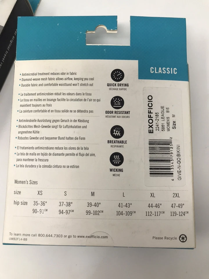 ExOfficio Women's Give-N-Go Bikini Briefs - Sizes XS, S, M, L - NEW IN BOX! - Image 3 of 4