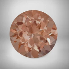 Morganite Round Cut Gemstone 0.61 Cts - 6 mm AAA+ Loose Gem