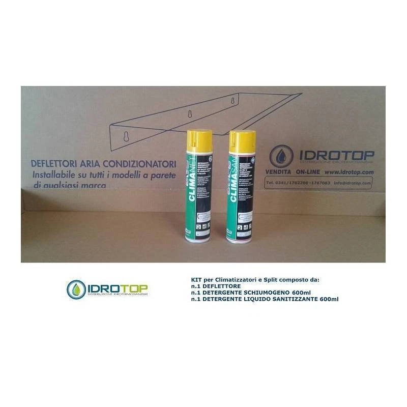 Deflettore Aria Condizionatori 90cm+Kit Pulizia Split 600ml OFFERTA limitata - Immagine 3 di 4