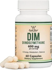 DIM Supplement for Women and Men, 400Mg per Capsule, 60 Capsules, by Double Wood