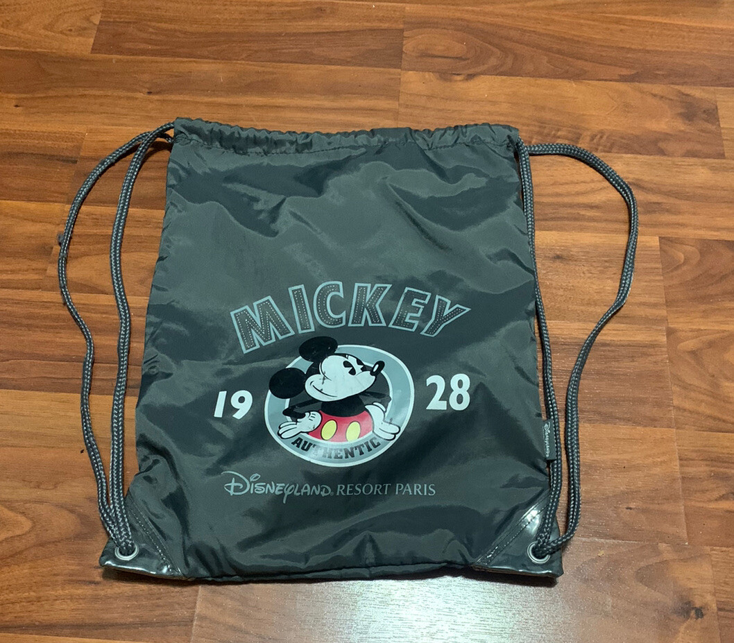 Disneyland Paris Resort Drawstring Mickey 1928 Bag Sack | eBay