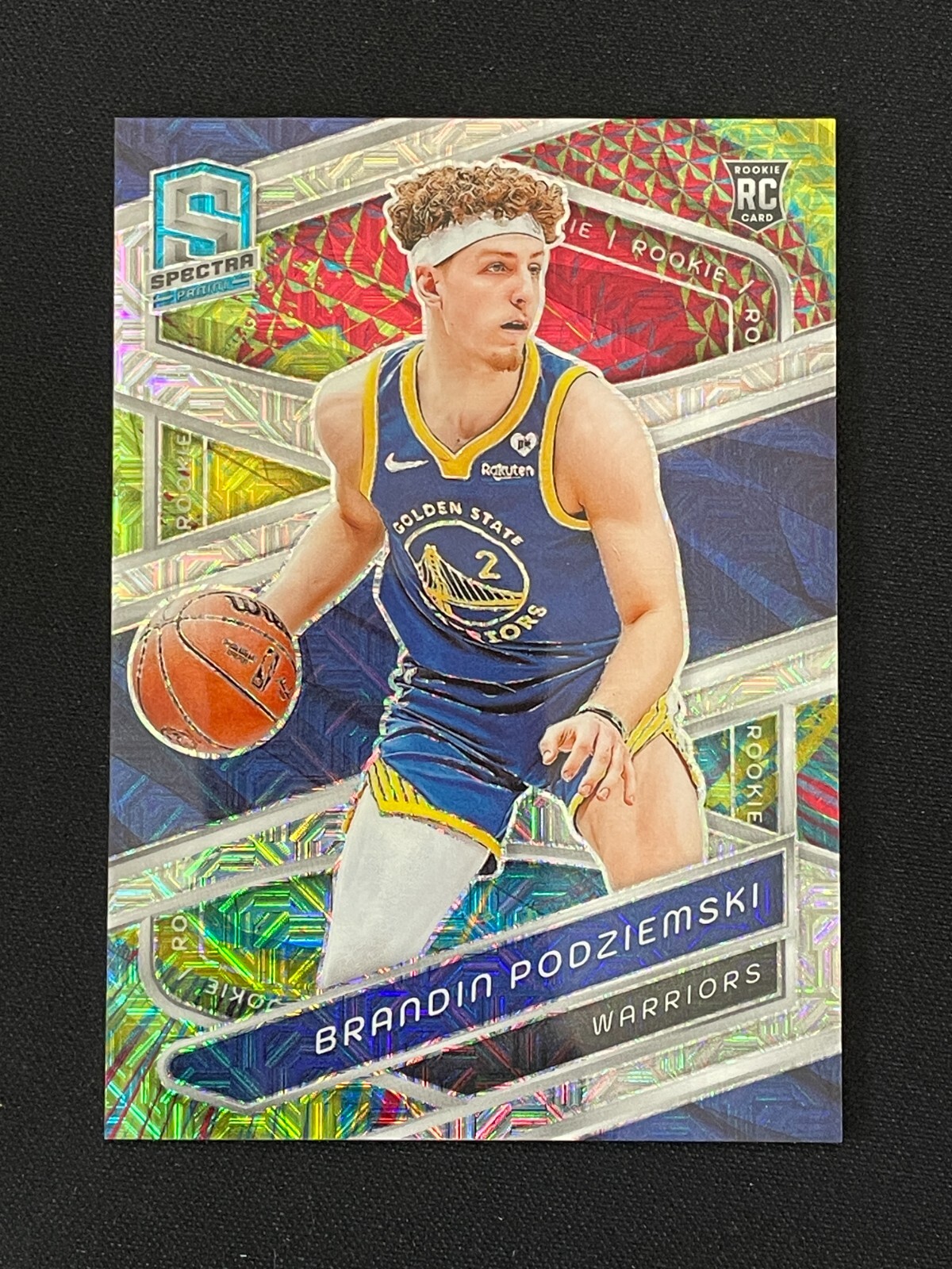 Brandin Podziemski 2023-24 Panini Spectra RC Meta Mojo Prizm 01/25 #146