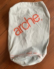 New ARCHE 18"x12" Gray Cotton Travel Backpack Dust Bag