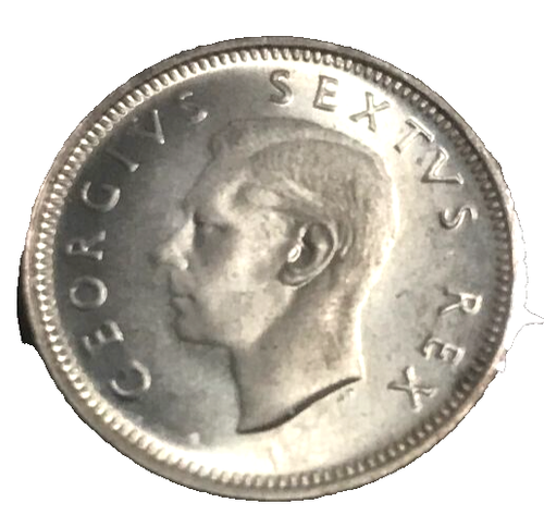 elf South Africa 6 Pence 1952 Silver George VI
