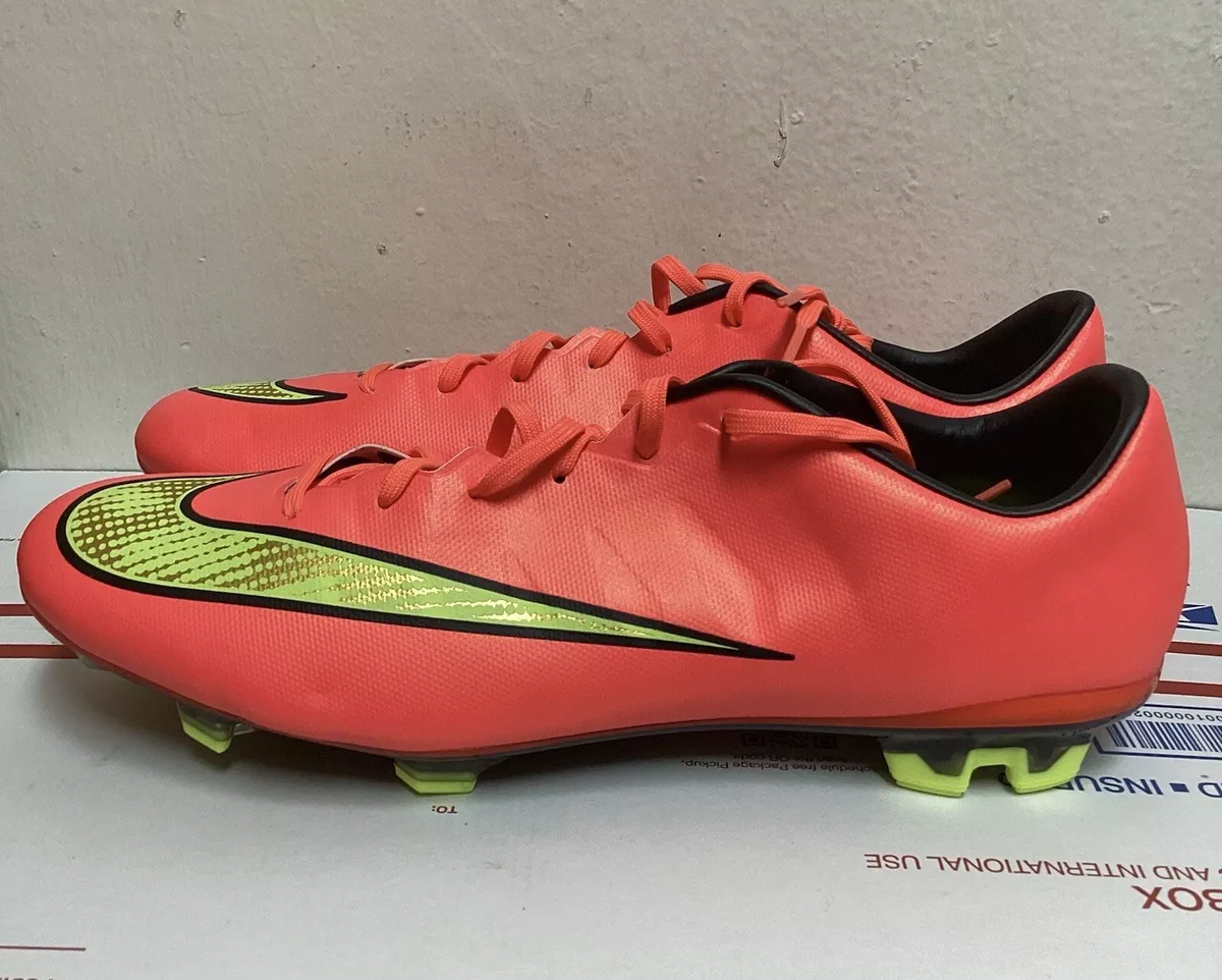 NIKE MERCURIAL VELOCE II FG HYPER PUNCH SOCCER SHOSE SIZE 11 651618 690