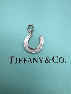 Tiffany & Co. 1837 Italy Sterling Silber 925 Hufeisen kleiner Charm Anhänger