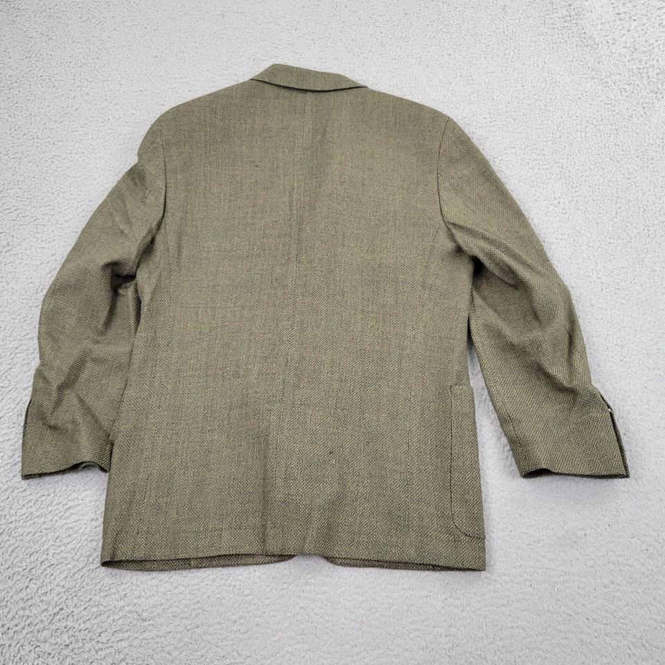 Blazer Paul Fredrick Para Hombres 38S Lana Marrón Espiga Traje Chaqueta Abrigo Deportivo Foto 2 de 4