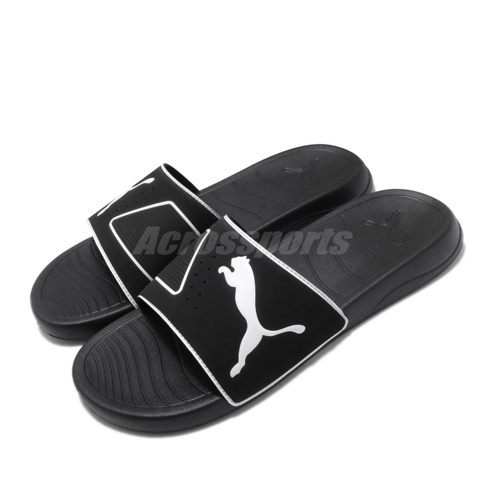 puma popcat swan slides