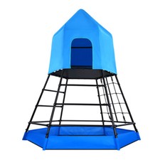 Dome Climber Climbing Tent Sandbox Kids Metal Outdoor Playset with Platform Tant