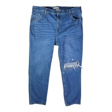 Abercrombie  Fitch Size 35 / 20S "The '90s Straight Ultra High Rise" Blue Jeans