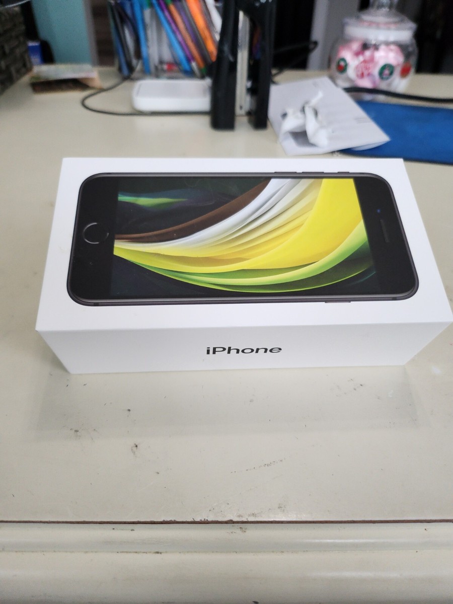 Apple iPhone SE 2020 64GB Black EMPTY BOX ONLY (NO PHONE OR