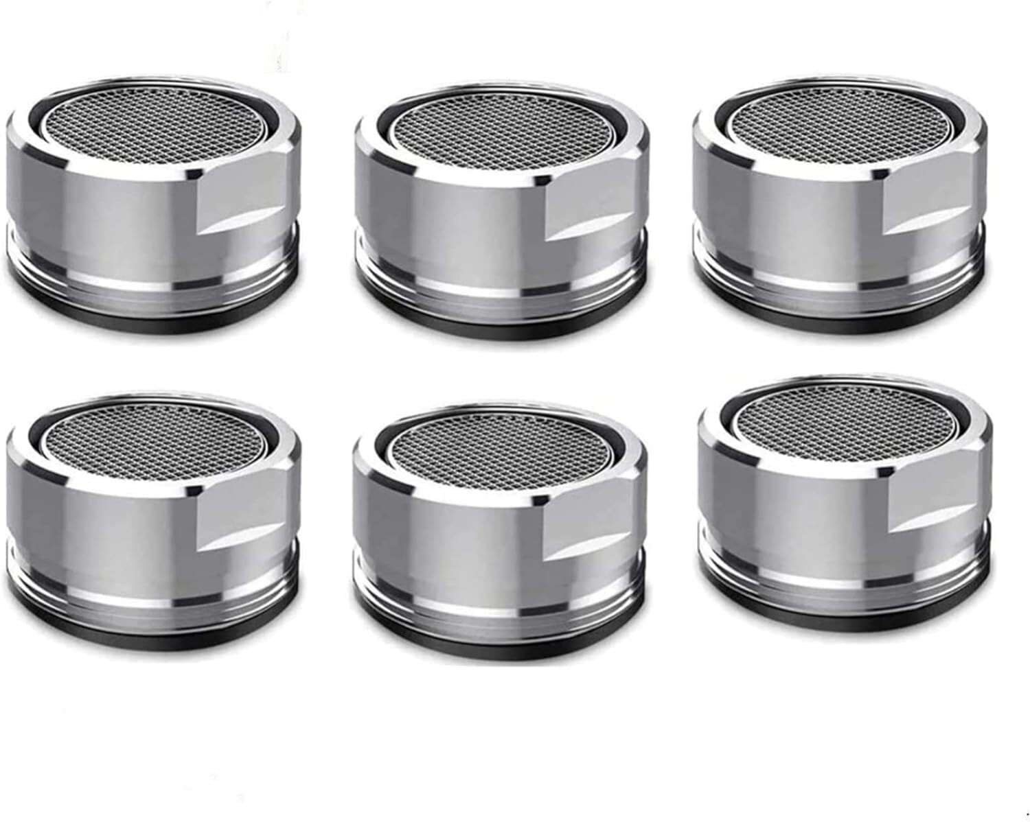 6 Pack Faucet Aerator 2.2 GPM Bathroom Sink Aerator Regular Standard Replacement
