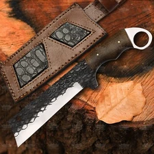 Custom Damascus Steel Tanto Tactical Hunting Knife Handmade,Resin Handle 