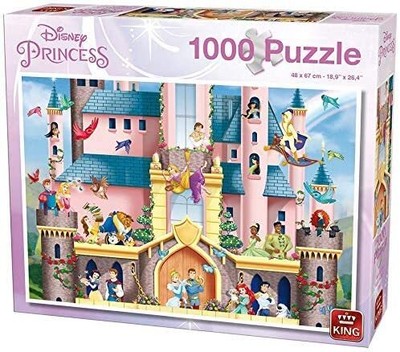 KING, Puzzle 1000 pièces Disney Princesse Le palais magique, KING55917