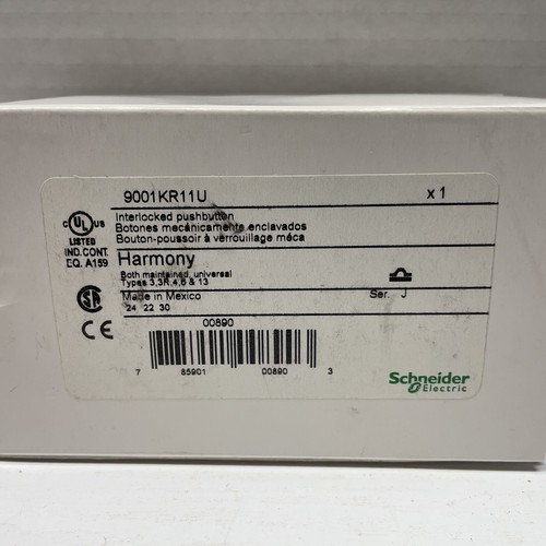 SCHNEIDER ELECTRIC INTERLOCKED PUSHBUTTON SWITCH 9001KR11U SER J