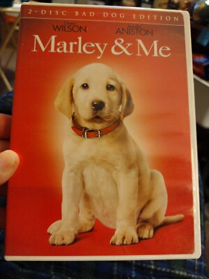 Marley & Me (DVD, 2008) Owen Wilson & Jennifer Aniston Play tested.