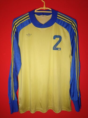 Vintage 1980s Adidas Football Jersey #2 Size Cirka L-