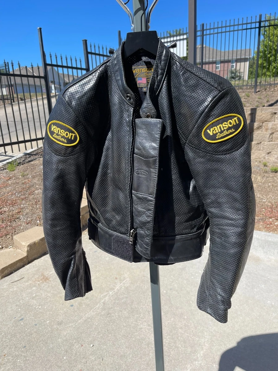 Vanson Leather Jacket Size 6 eBay