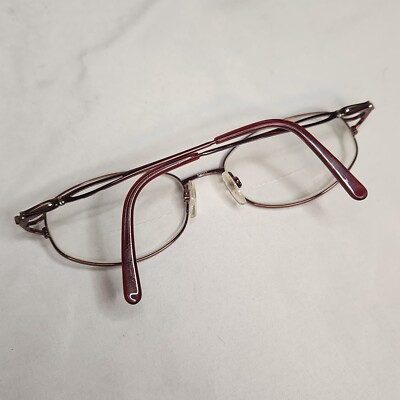 Clearvision Eyeglasses Irma 53-17 135 Burgundy Oval Women display picture 1