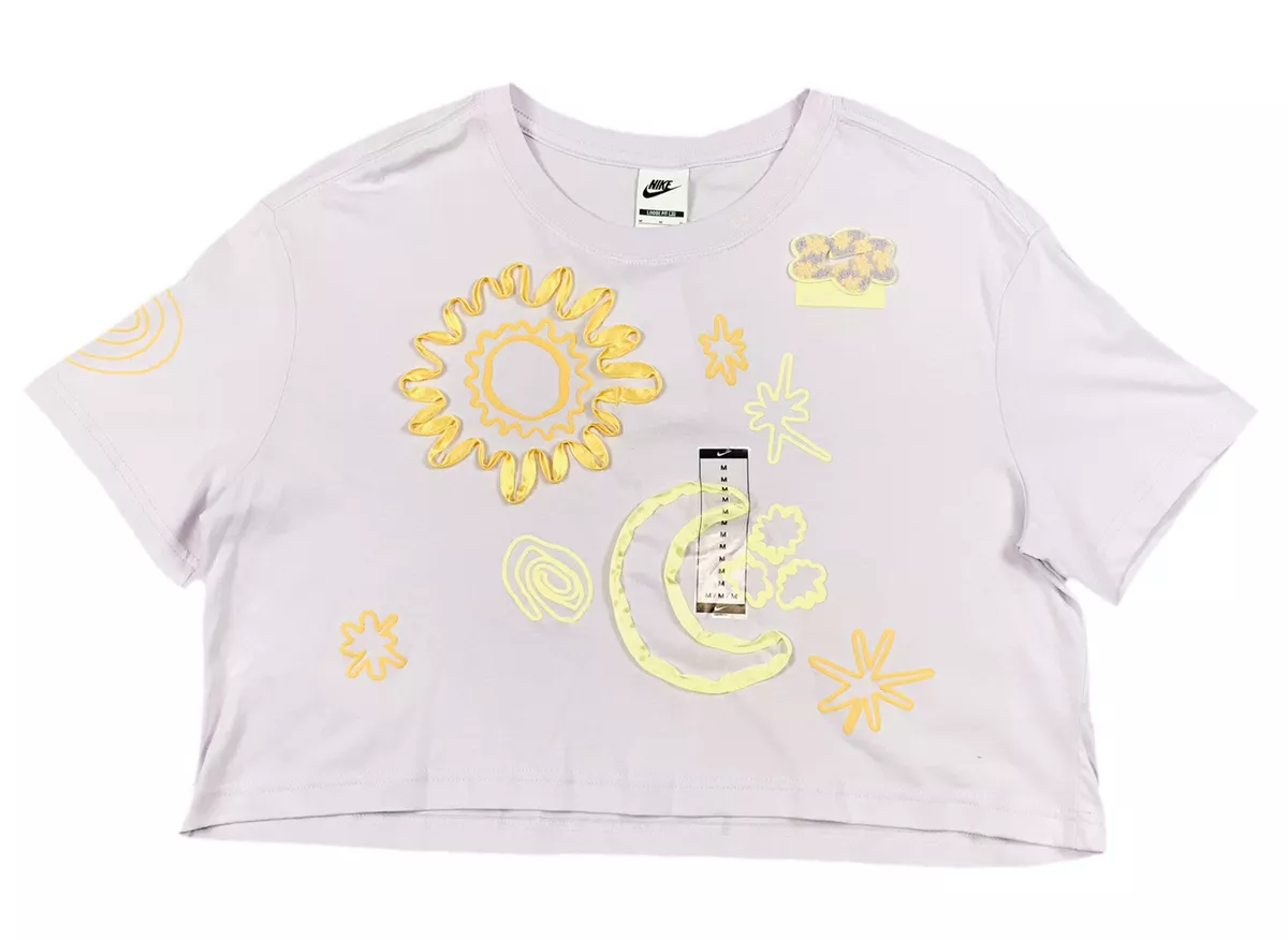 Nike floral store crop top