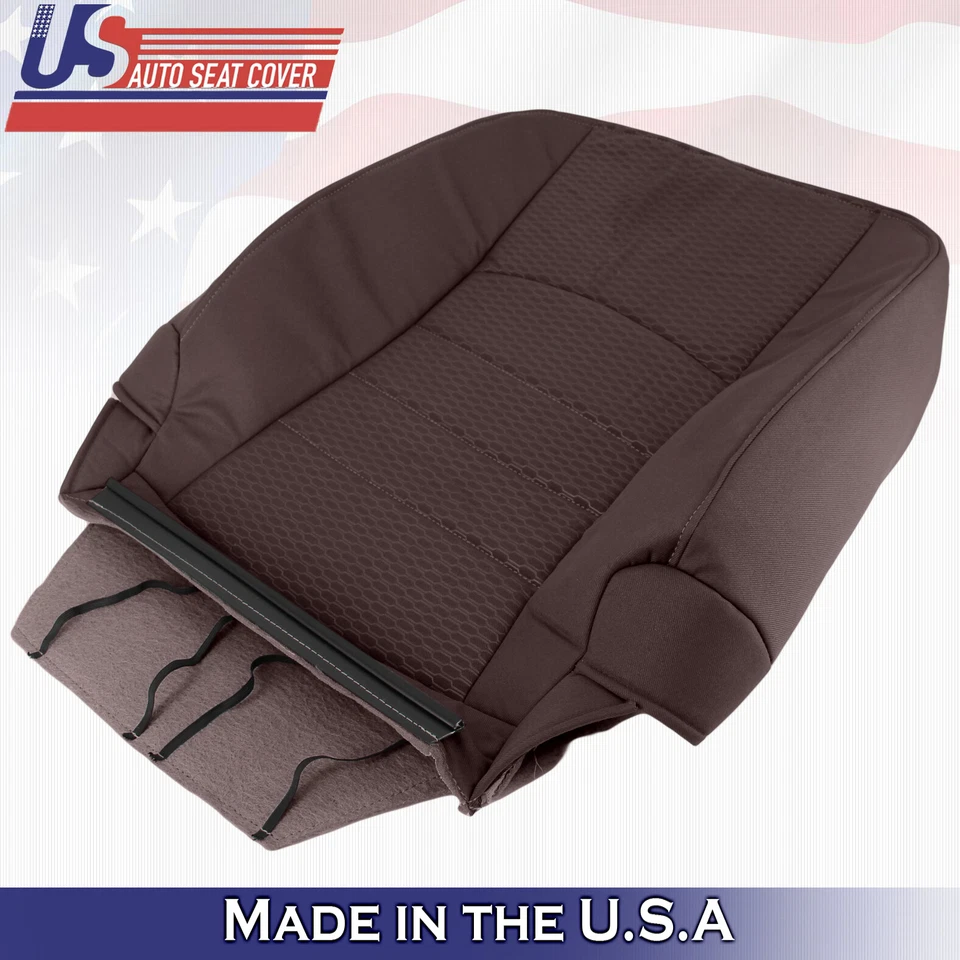 2016 2017 2018 适用于道奇 Ram 4500 5500 SLT 乘客顶布座椅套棕色 — 第 4/4 张图片