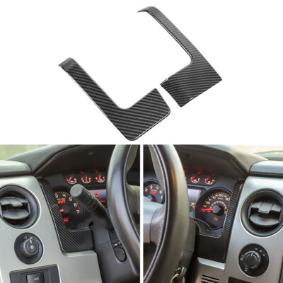 Armaturenbrettabdeckung Kohlefaser Zierleisten-Zubehör für Ford F150 2009-14