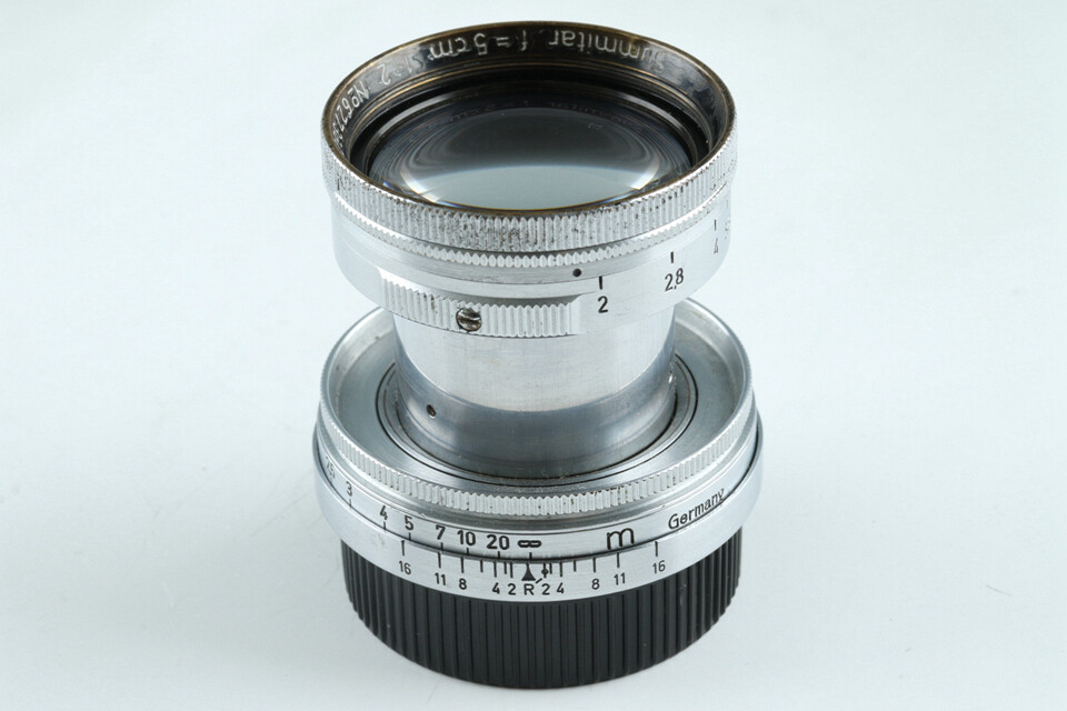 LEICA - ＳＵＭＭＩＴＡＲ　Ｌ５０ｍｍ　Ｆ２（Ｌ３９） LEITZ Leica Summitar L39 50mm/F2.0 Silver Lens Yr.1940 LTM