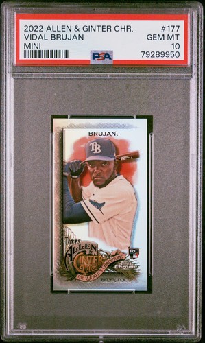 Vidal Brujan 2022 Topps Allen & Ginter Chrome #177 Mini Rookie RC PSA 10
