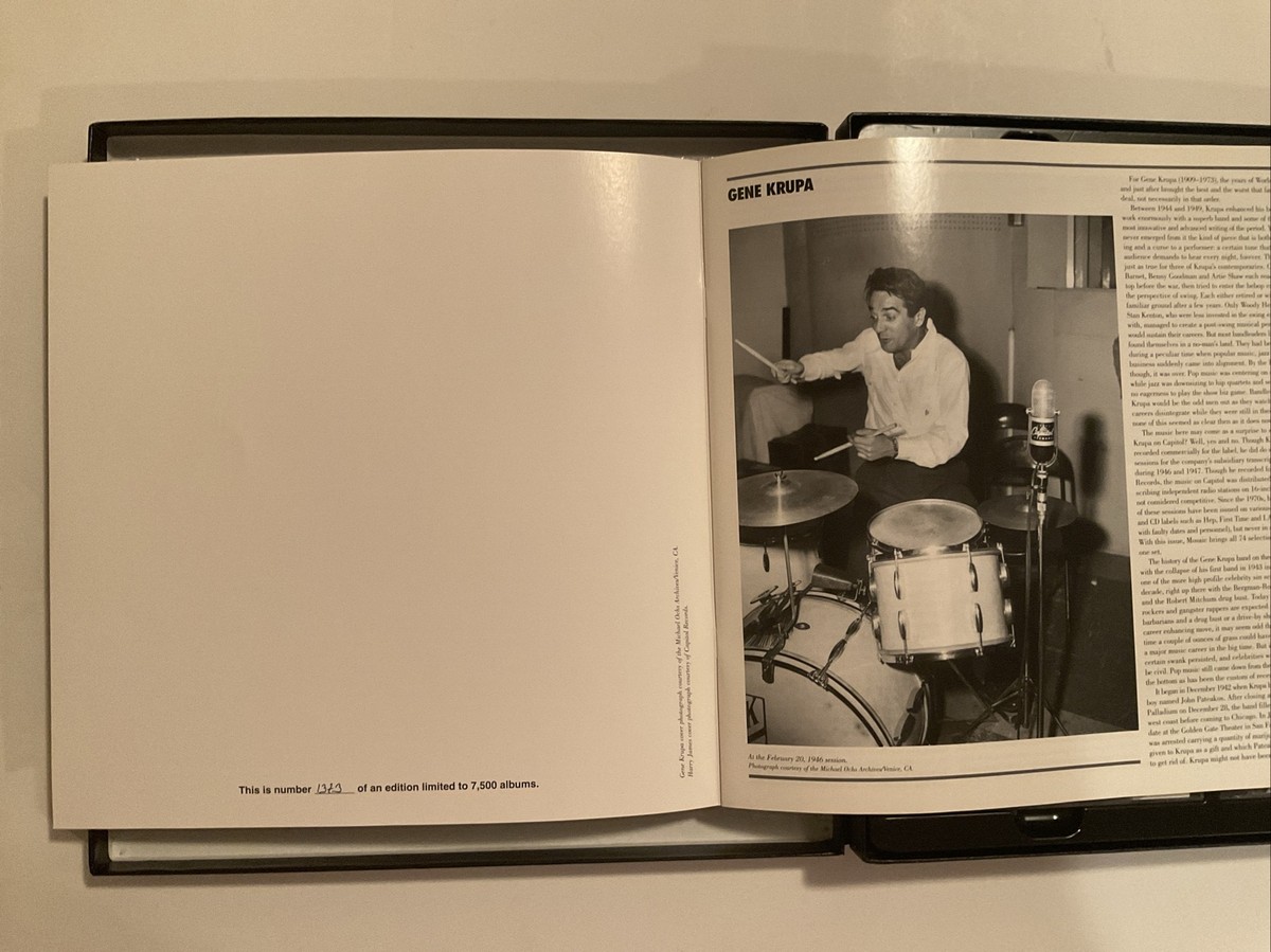 Mosaic Jazz - The Complete Capitol Recordings of Gene Krupa and 