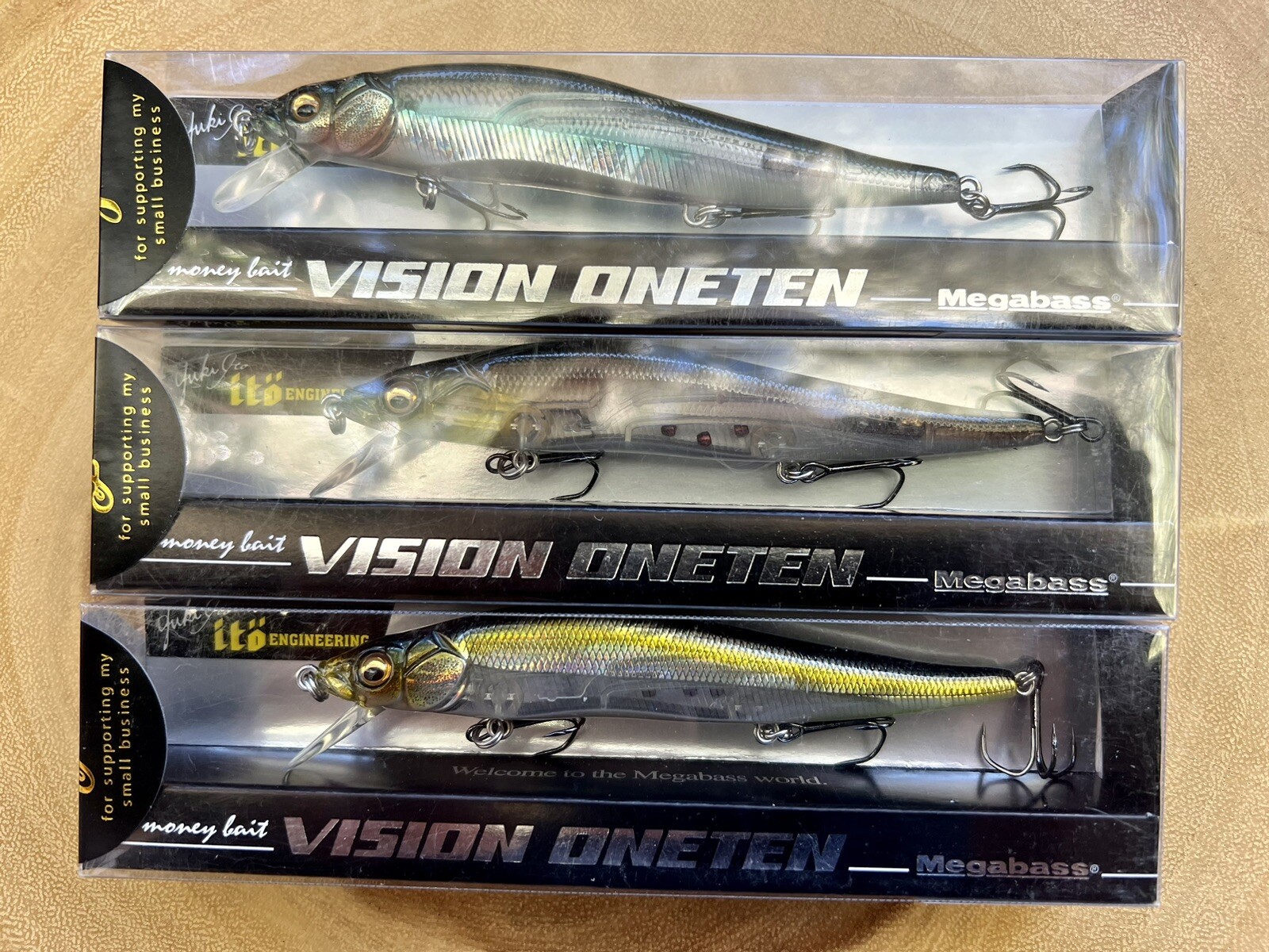 Megabass (Lot Of 3) Ito Vision Oneten Suspending Jerkbaits, Free Shipping! NWT! - Image 6