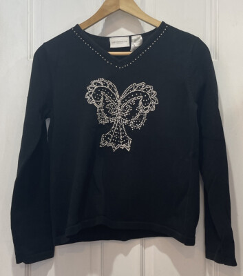 Veste Liz Claiborne LizSport Noire Doublée - Taille Petite (PL) - 4 Boutons - Occasion Très Bon état