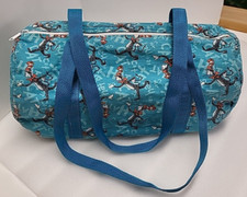 Dr Suess Cat in the Hat Print Small Zip Duffel by Bags from Mars Maine USA Made