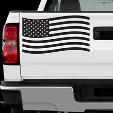 US American Flag sticker All size Regular Chrome Mirror Vinyl Colors