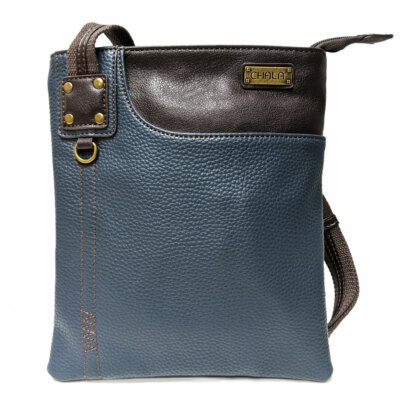 CHALA SWING Crossbody Phone Purse – Vegan Leather Bag With Dragonfly Charm, Light Teal