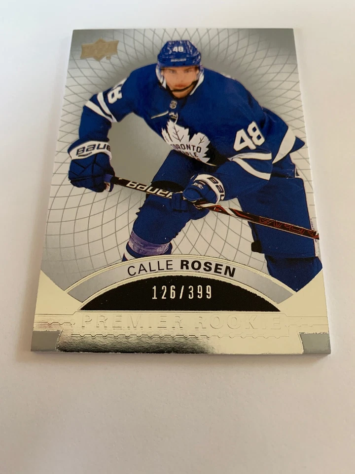 17/18 UD Premier Rookies Calle Rosen Hockey Card #53 126/399 - Image 3 of 4