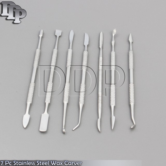 7pc Stainless Steel Spatula Wax Carver Dental Pick Set DN2076 eBay