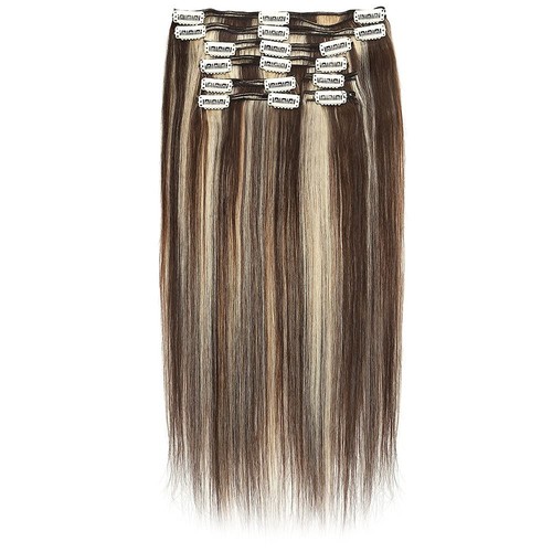 Extensiones de cabello con clip cabello humano real clip de doble trama en cabello Remy completamente grueso - Imagen 82 de 99