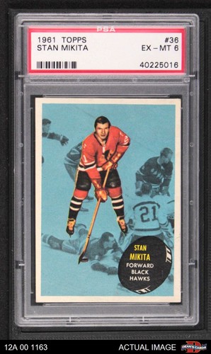 Stan Mikita #36 1961 Topps card