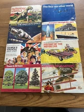8 lovely BROOKE BOND TEA PG TIPS TRADE CARDS COMPLETE SETS ALBUMS 