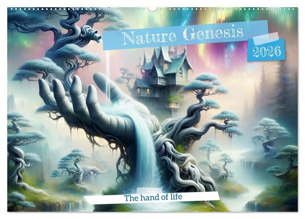 Dusanka Djeric | Nature Genesis - The Hand Of Life (Wall Calendar 2026 DIN A2...-image