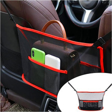 Handbag Holder for Car, Auto Net Pocket Purse Holder between Front Seats, Storag