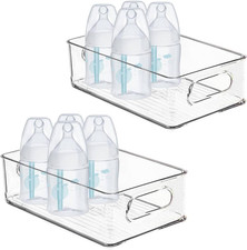 Baby Bottle Organizer, Plastic Storage Center for Baby Bottles