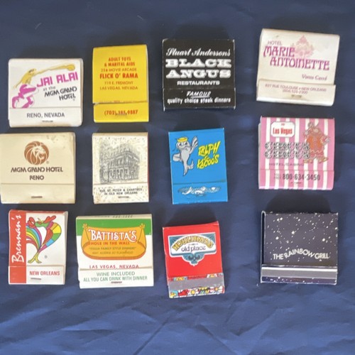 Collectible Matchbook Lot Las Vegas New Orleans Reno MGM Grand Circus Circus