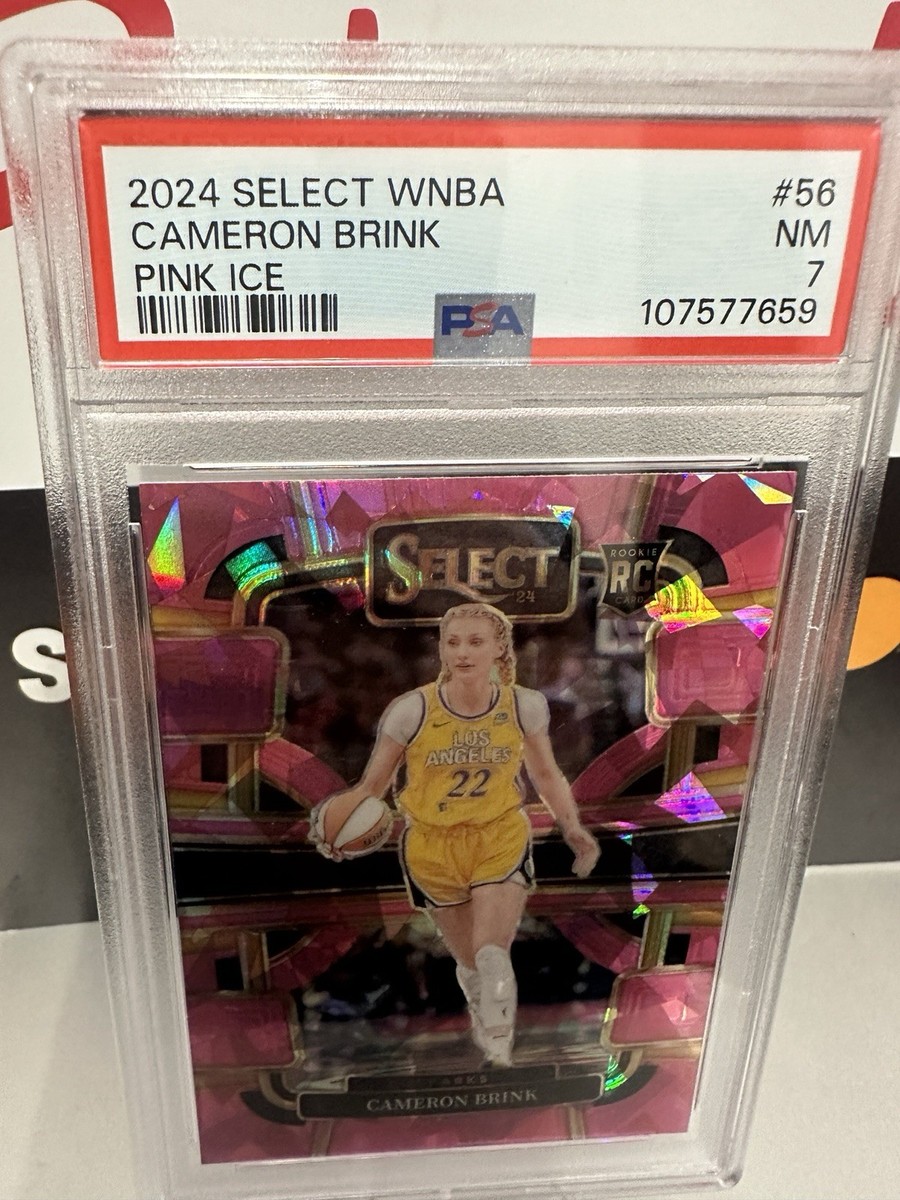 2024 Panini Select Cameron Brink Pink Ice PSA 7 WNBA Cracked