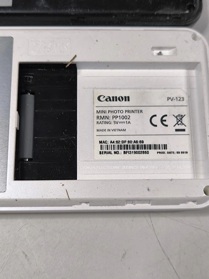 Canon Zoemini Mini Fotodrucker Konvolut - Für Ersatzteile, Gebrauchsspuren - Bild 3 von 4